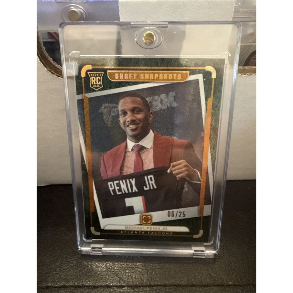 2024 Panini Photogenic Draft Snapshots Michael Penix Jr. #7 Orange /25 (RC)🔥